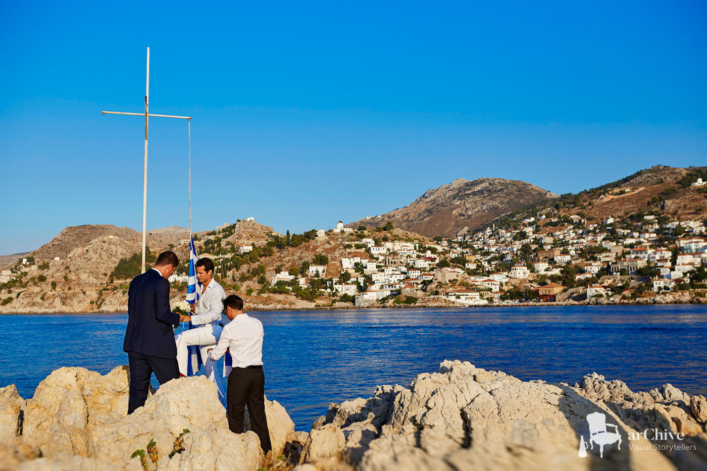 hydra wedding photos